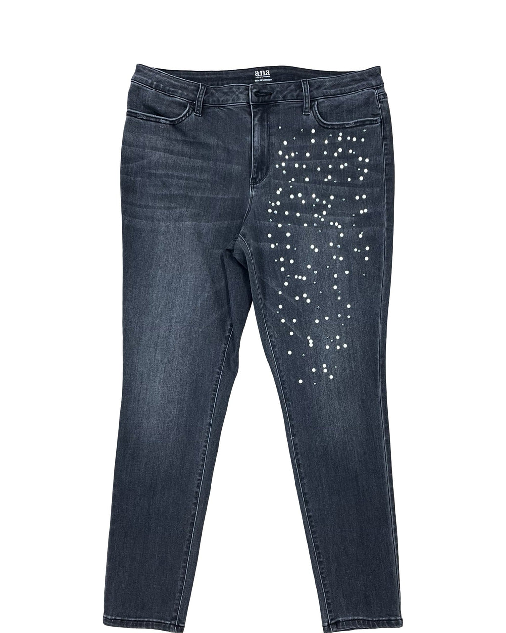 Jeans Jeggings By Ana In Grey, Size:16