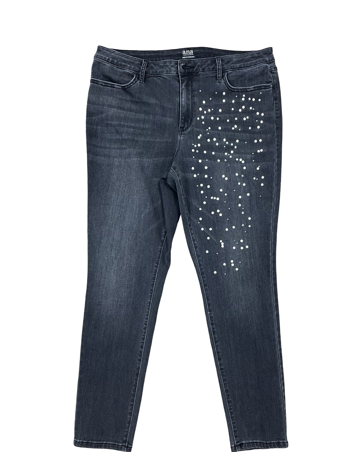 Jeans Jeggings By Ana In Grey, Size:16