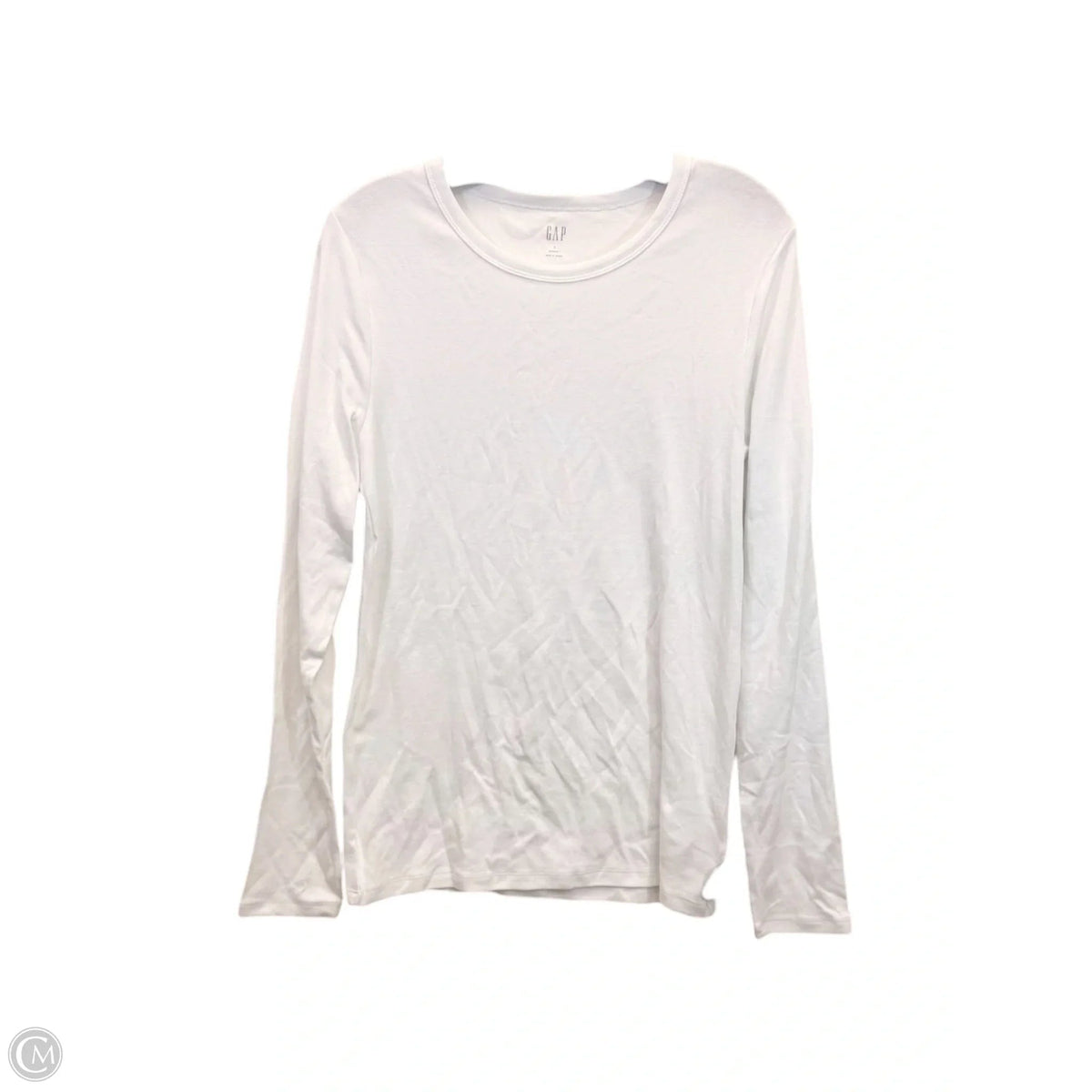 Top Long Sleeve Basic By Gap In White, Size: L