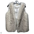 Vest Faux Fur & Sherpa By Kate & Sam In Grey & White, Size: S