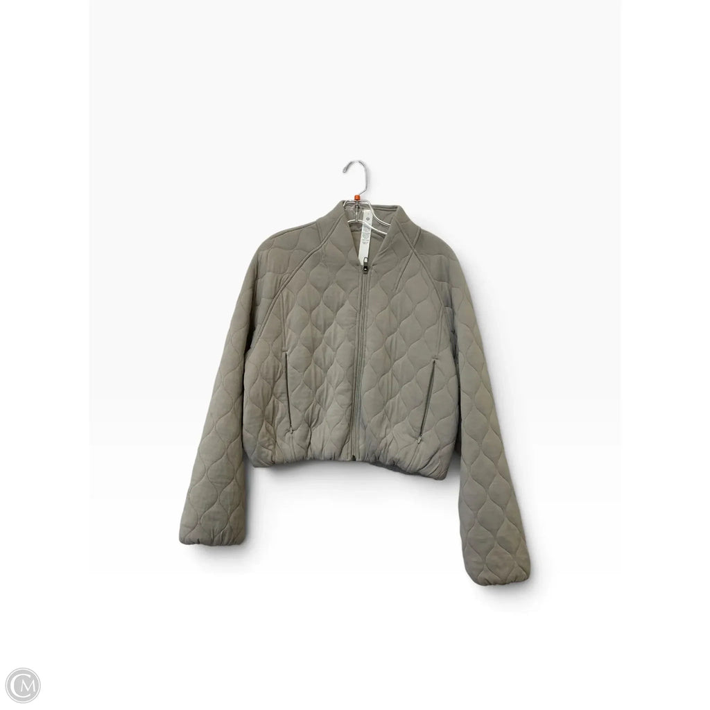 Athletic Jacket By Lululemon In Grey, Size: 6