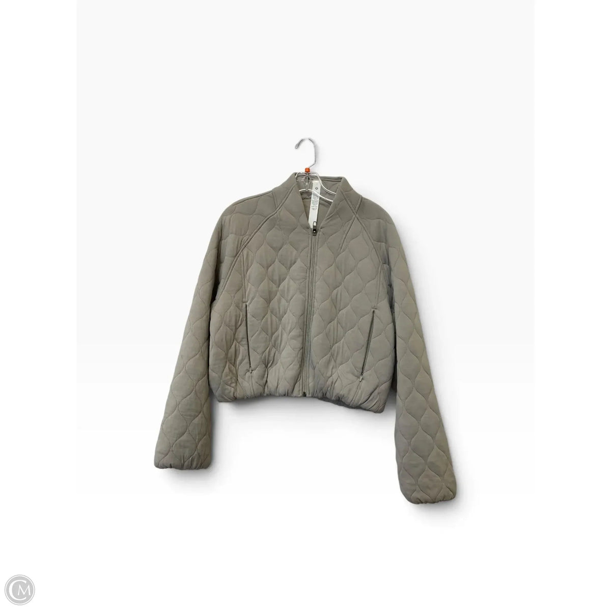 Athletic Jacket By Lululemon In Grey, Size: 6