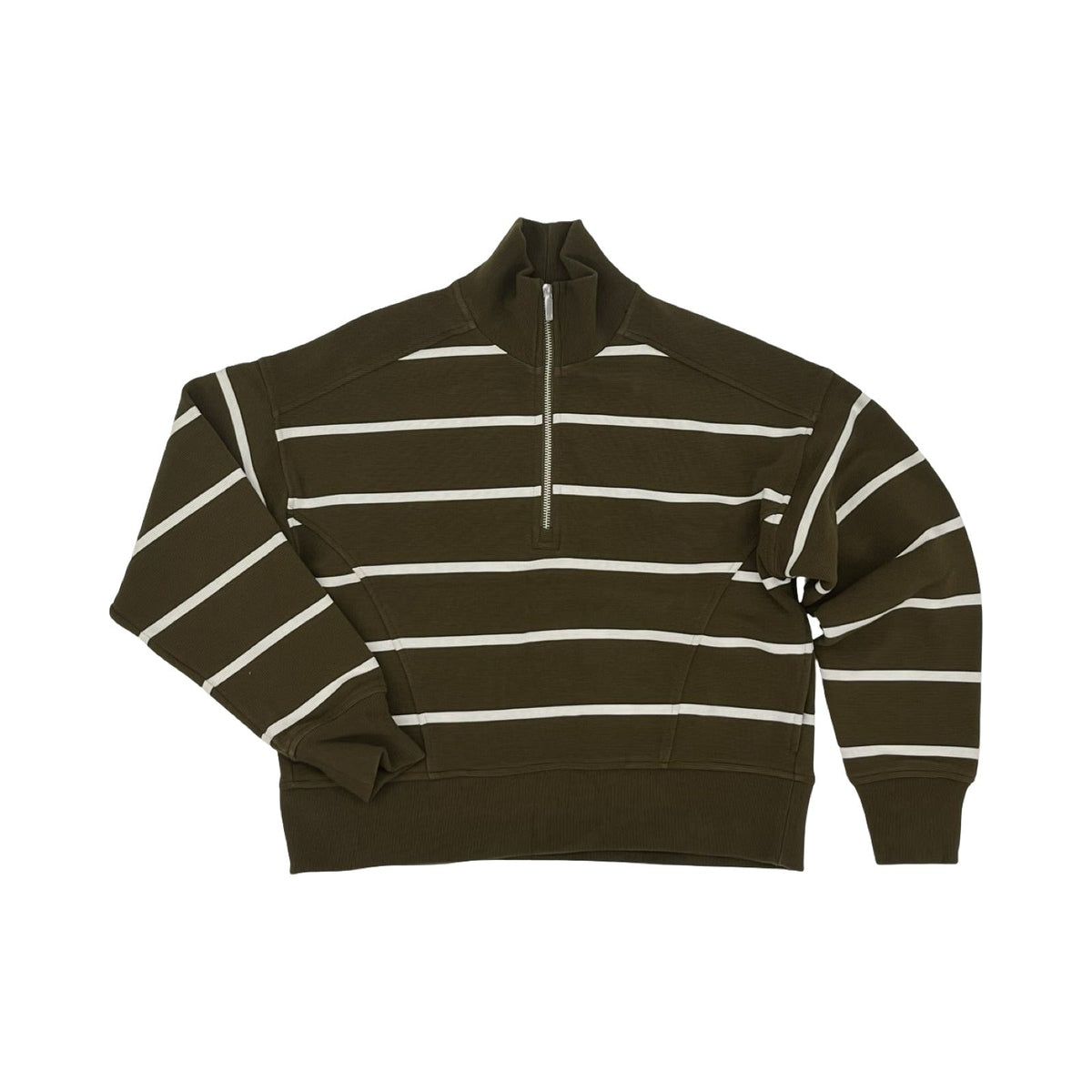 Athletic Sweatshirt Collar By Calia In Brown & White, Size:Xs