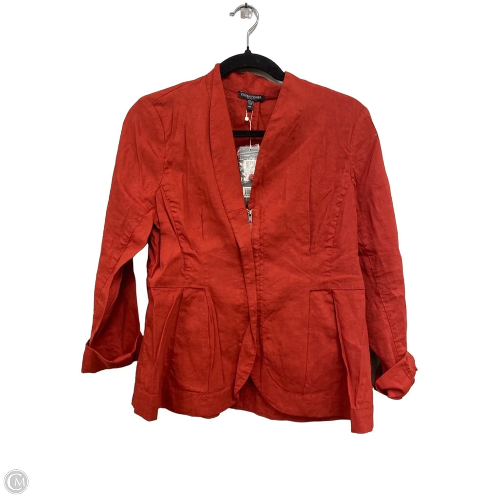 Jacket Other By Eileen Fisher In Orange, Size: Mp