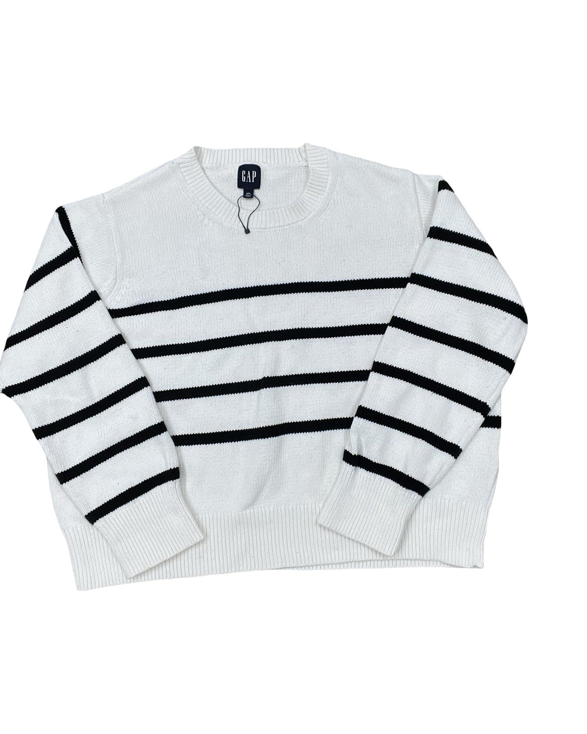 Sweater By Gap In White, Size:1X