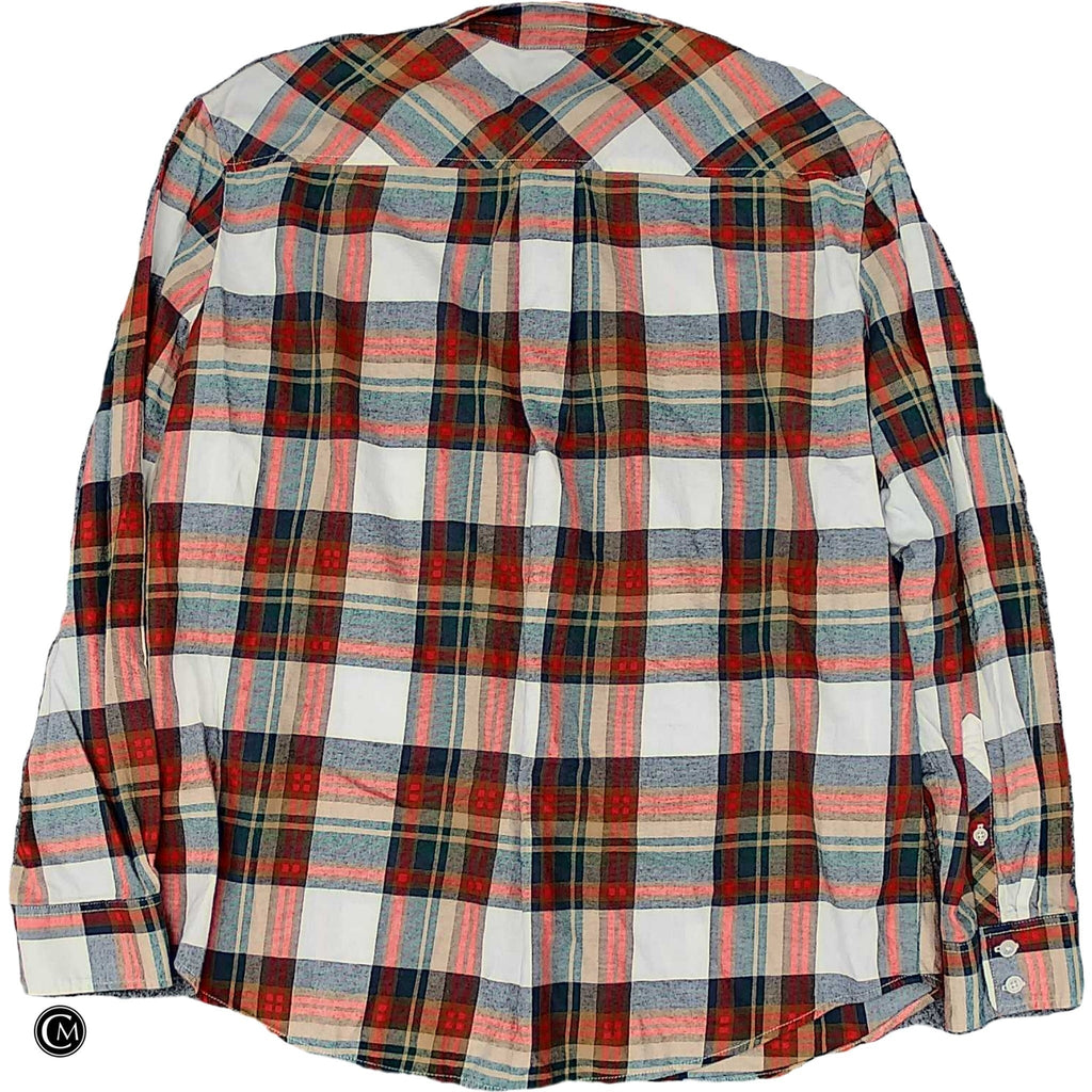 Top Ls By J. Crew In Plaid Pattern, Size: M