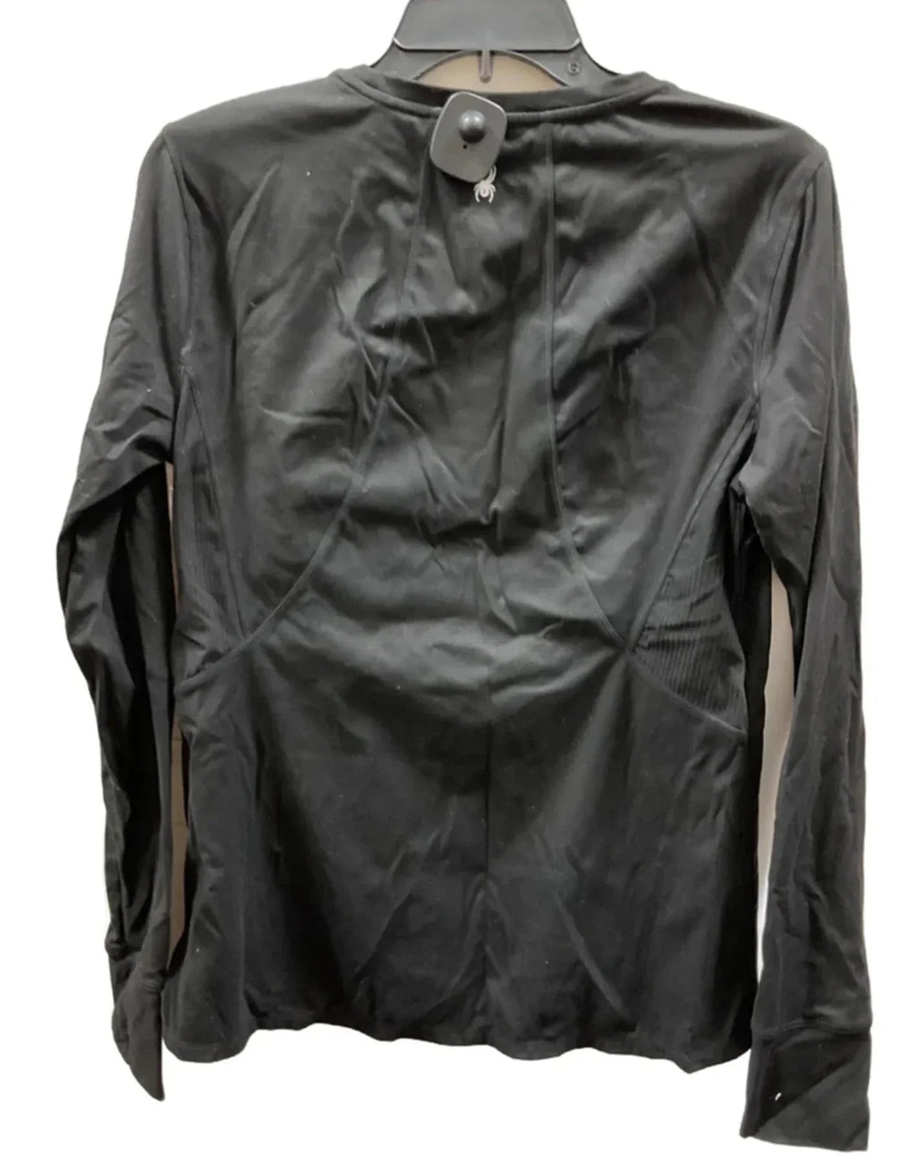Athletic Top Long Sleeve Crewneck By Spyder In Black, Size: L