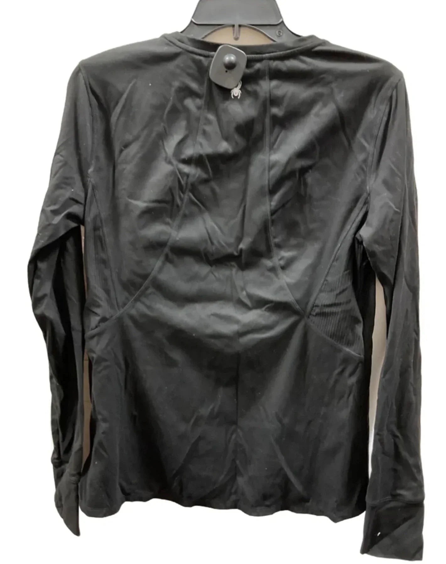 Athletic Top Long Sleeve Crewneck By Spyder In Black, Size: L