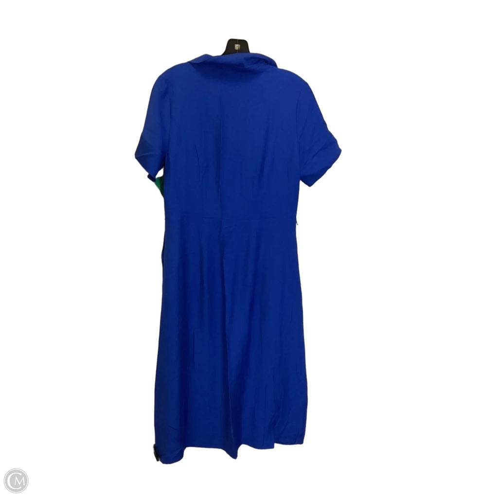 Dress Casual Maxi By Liz Claiborne In Blue, Size: 4