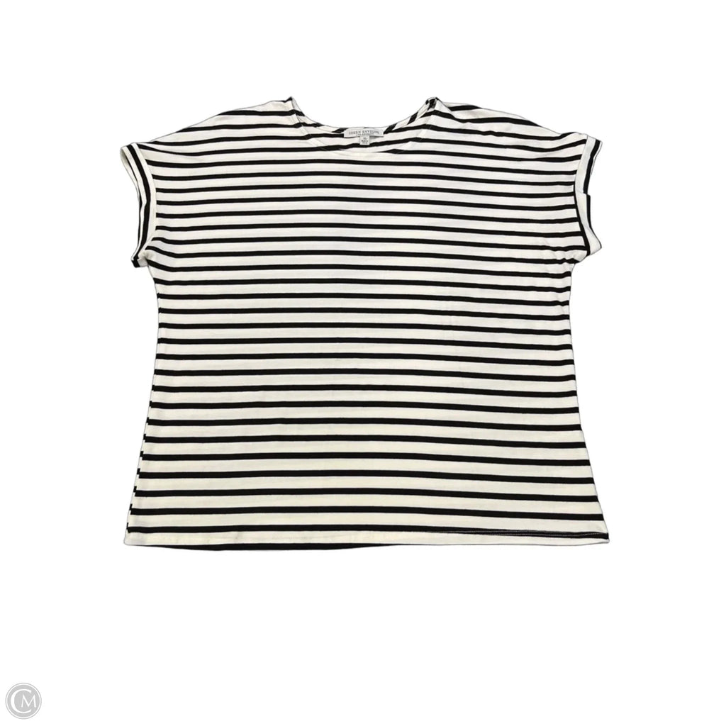 Top Short Sleeve By Green Envelope In Striped Pattern, Size: Xl
