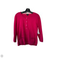 Sweater Cardigan By Talbots In Pink, Size: S