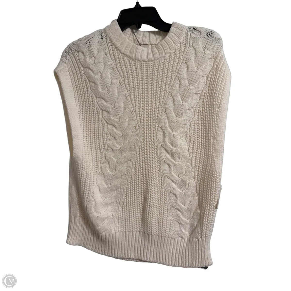Vest Sweater By A New Day In Cream, Size: M