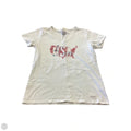 Top Short Sleeve By Life Is Good In Blue & Red & White, Size: M