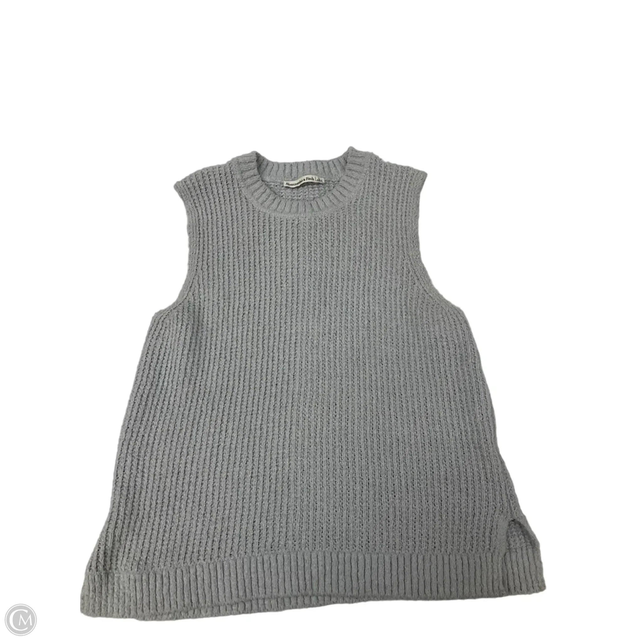 Vest Sweater By Abercrombie And Fitch In Blue, Size: L