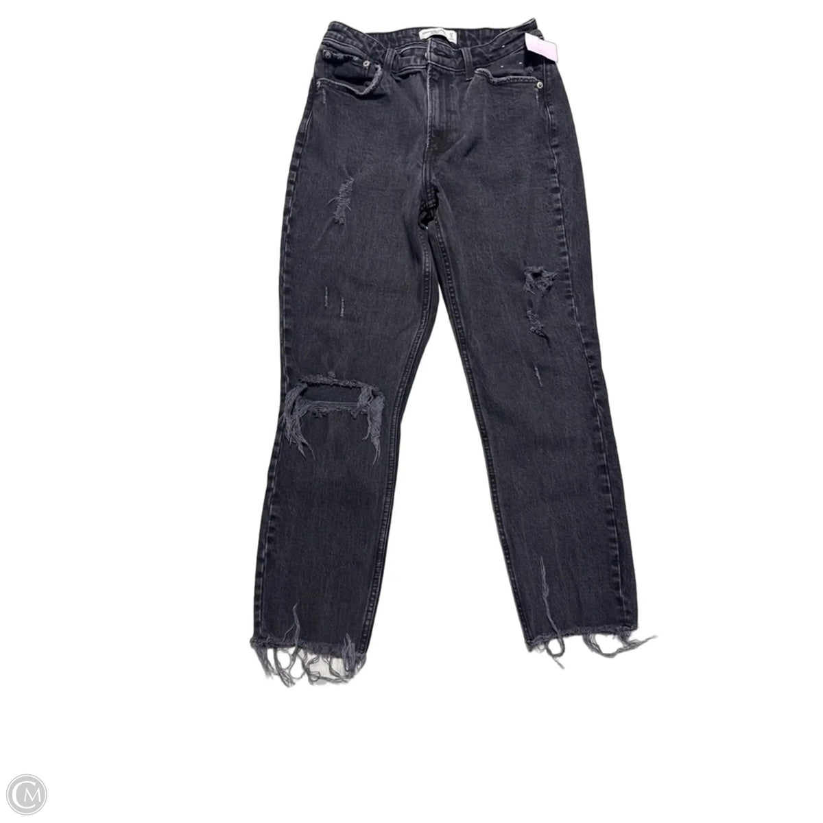 Jeans Straight By Abercrombie And Fitch In Black, Size: 4