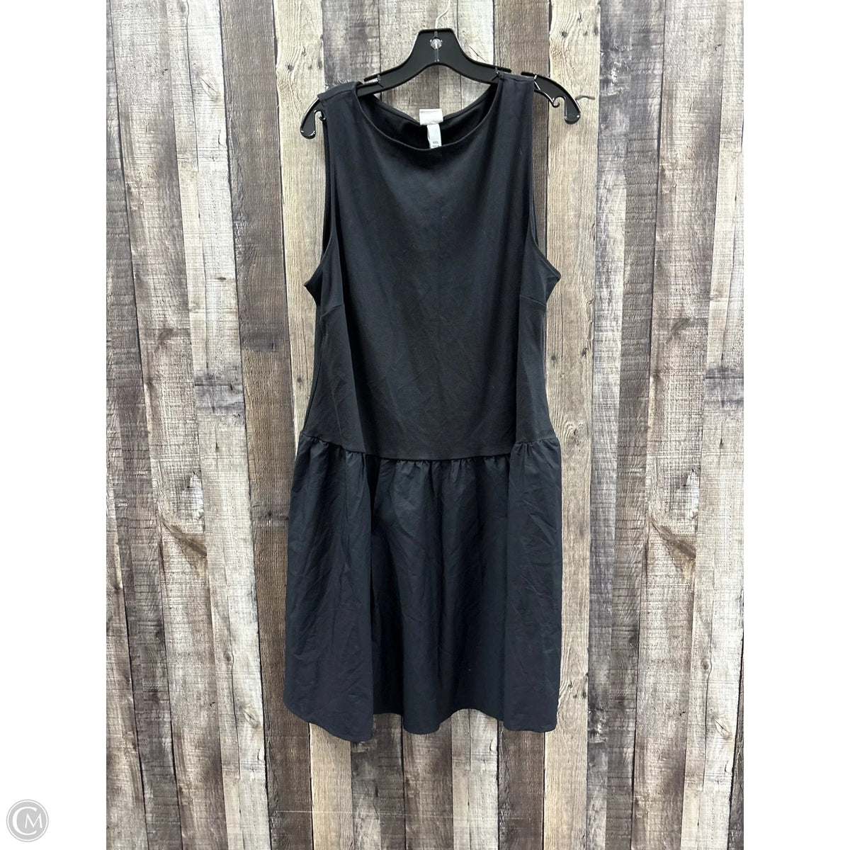 Dress Casual Midi By A New Day In Black, Size: Xxl