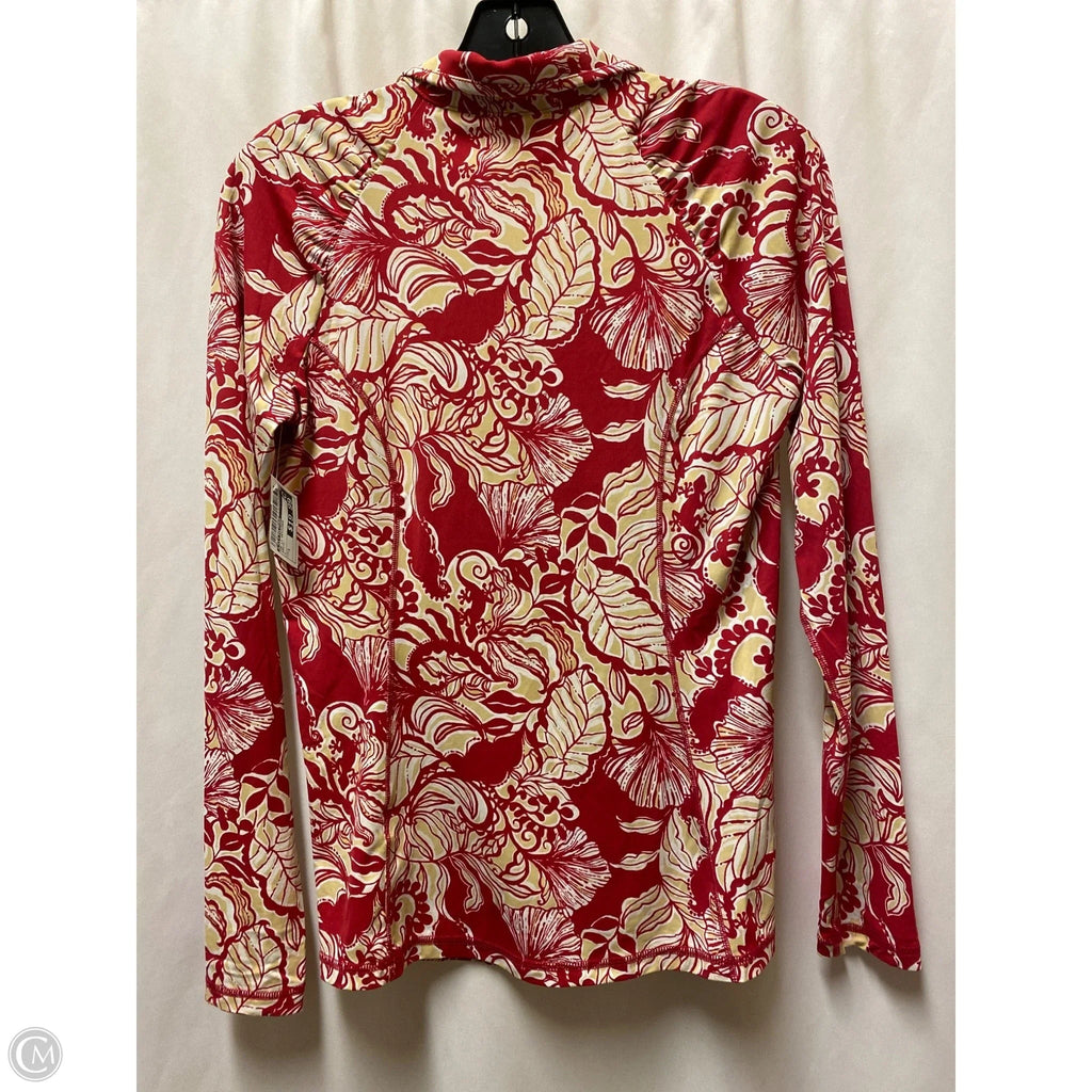 Top Long Sleeve Designer By Lilly Pulitzer In Maroon, Size: S