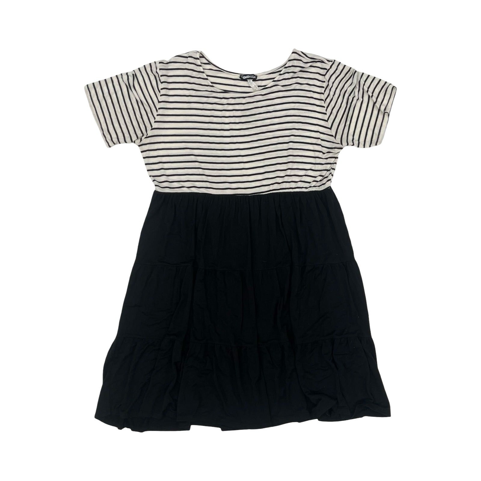 Dress Casual Short By Heimish Usa In Black & White, Size:2X