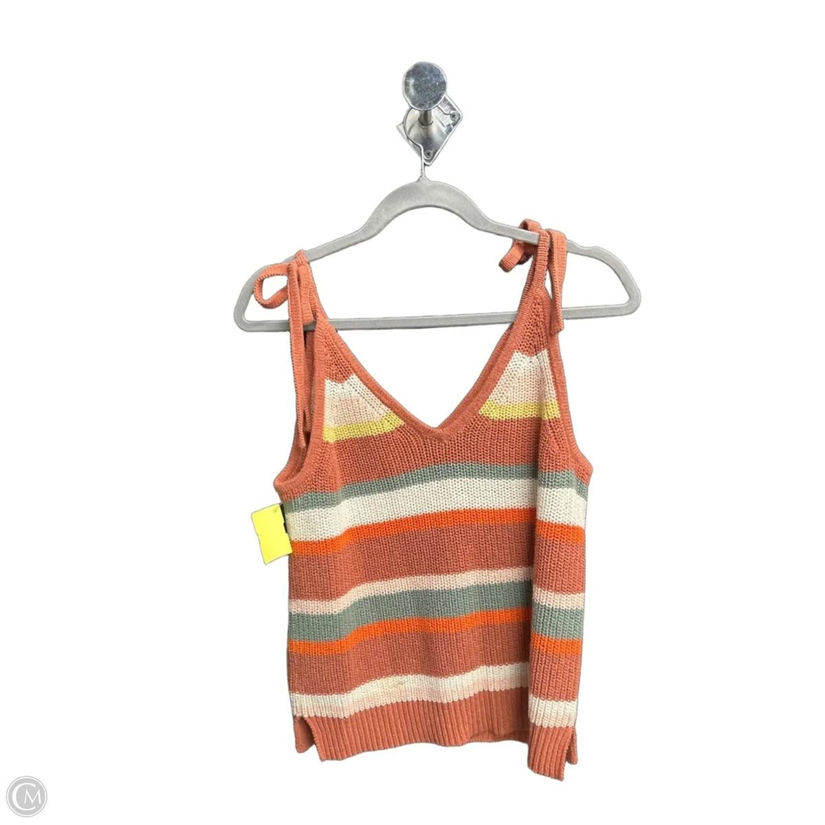 Top Sleeveless By Madewell In Striped Pattern, Size: S