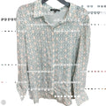 Blouse Designer By Lafayette 148 In Blue, Size: Xl