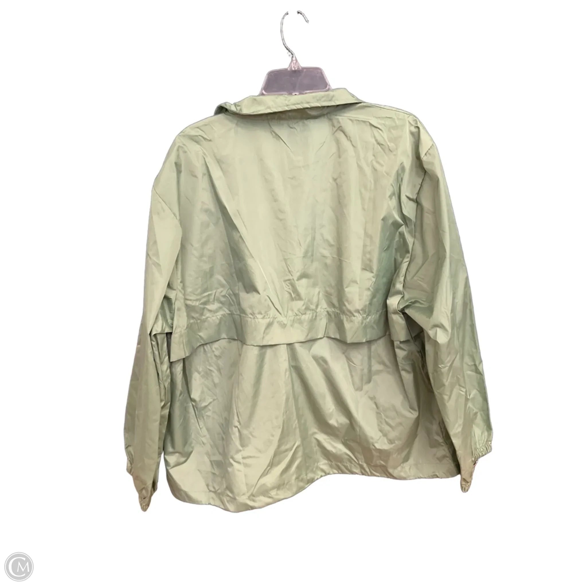 Jacket Windbreaker By Cme In Green, Size: 3x