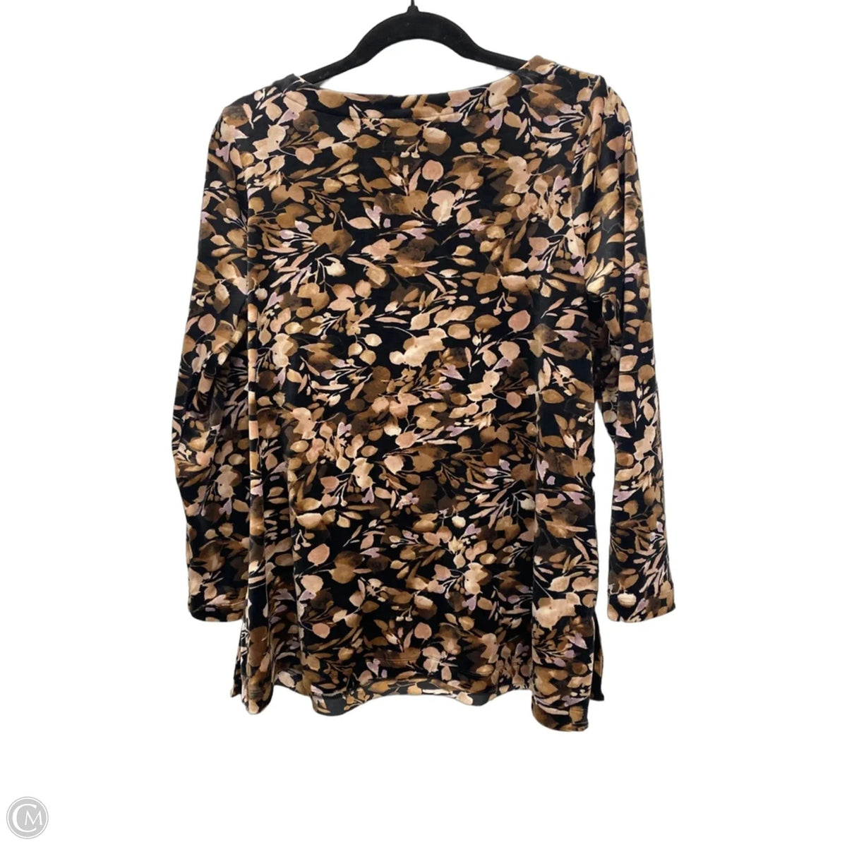 Top Long Sleeve By J. Jill In Black & Brown, Size: Mp