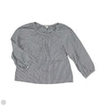 Blouse Long Sleeve By J. Crew In Blue & Cream, Size: S