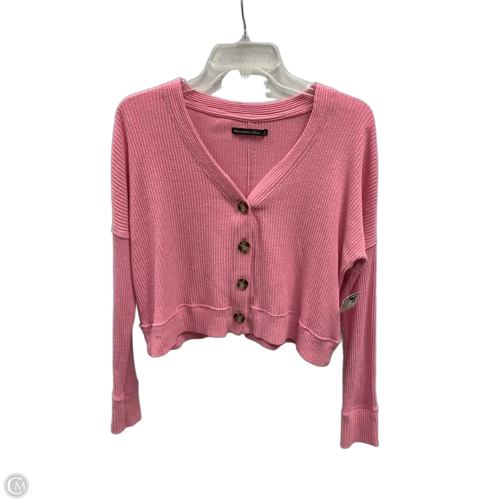 Cardigan By Abercrombie And Fitch In Pink, Size: S