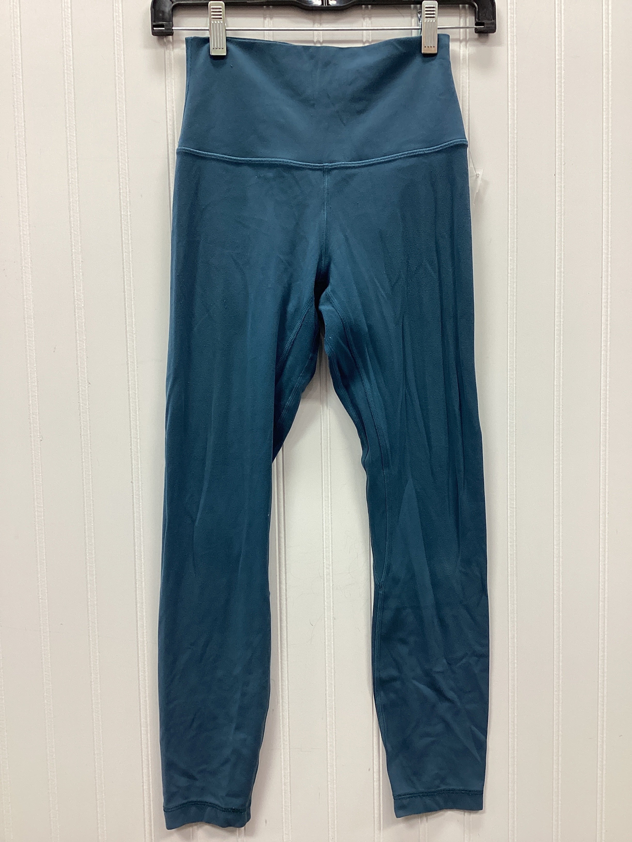 Athletic Leggings By Lululemon In Blue, Size:4