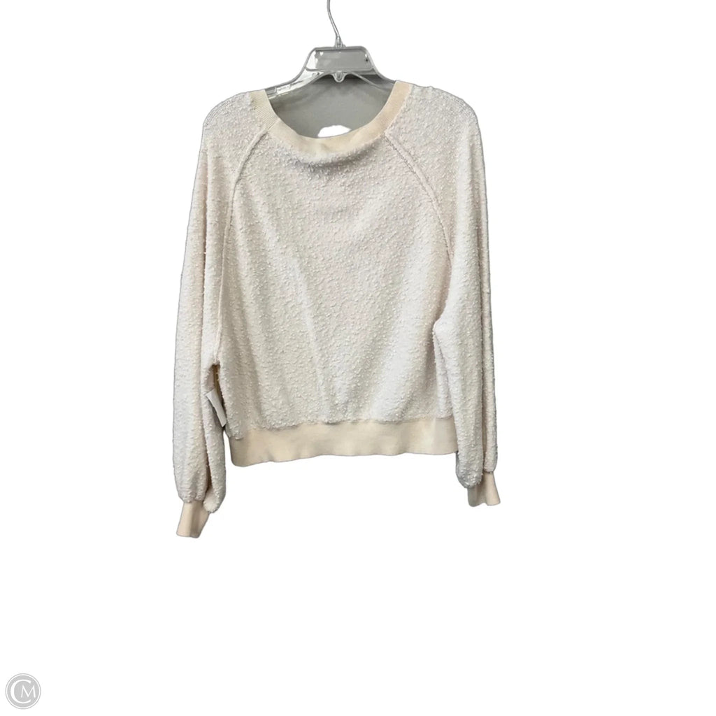 Top Long Sleeve By Free People In Cream, Size: S