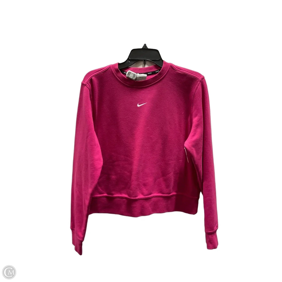 Athletic Sweatshirt Crewneck By Nike In Pink, Size: L