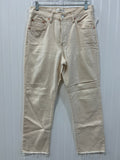 Jeans Straight By Mng In Cream Denim, Size:4