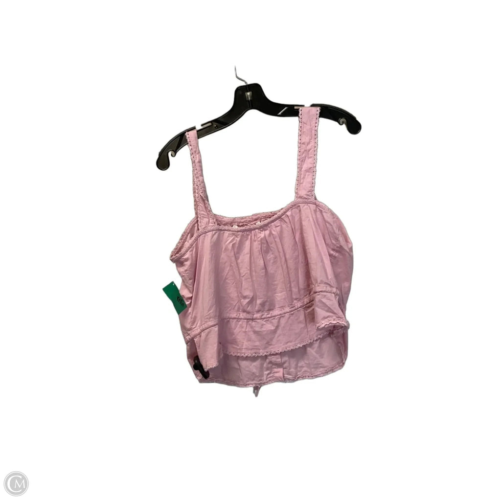 Top Sleeveless By Levis In Pink, Size: M
