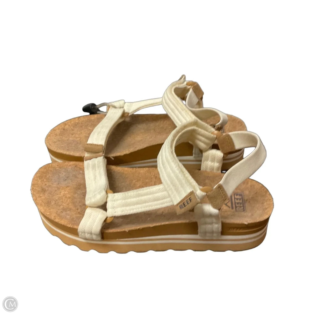 Sandals Flats By Reef In Cream, Size: 8