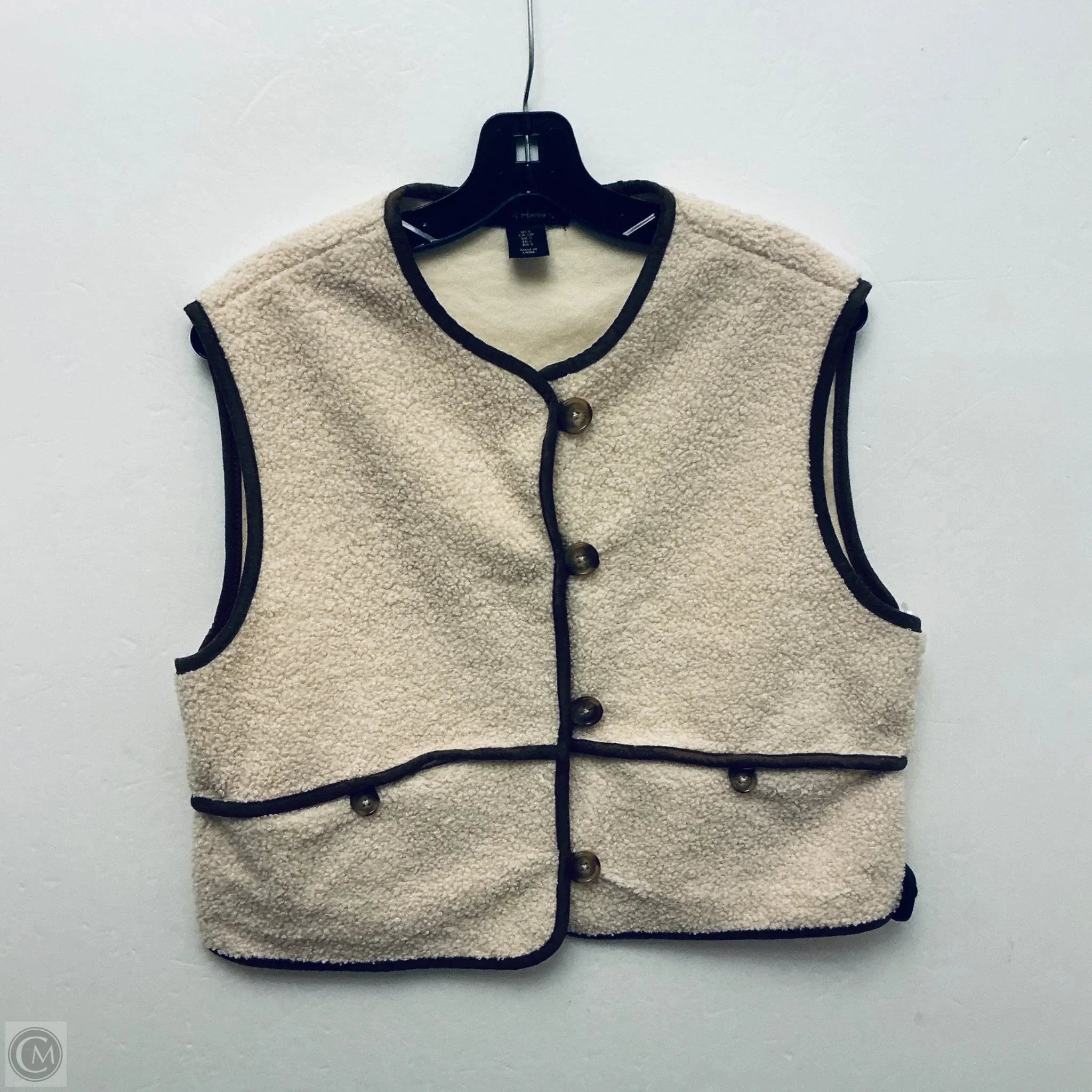 Vest Fleece By House Of Harlow In Tan, Size: S
