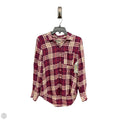 Blouse Long Sleeve By Style And Company In Plaid Pattern, Size: S