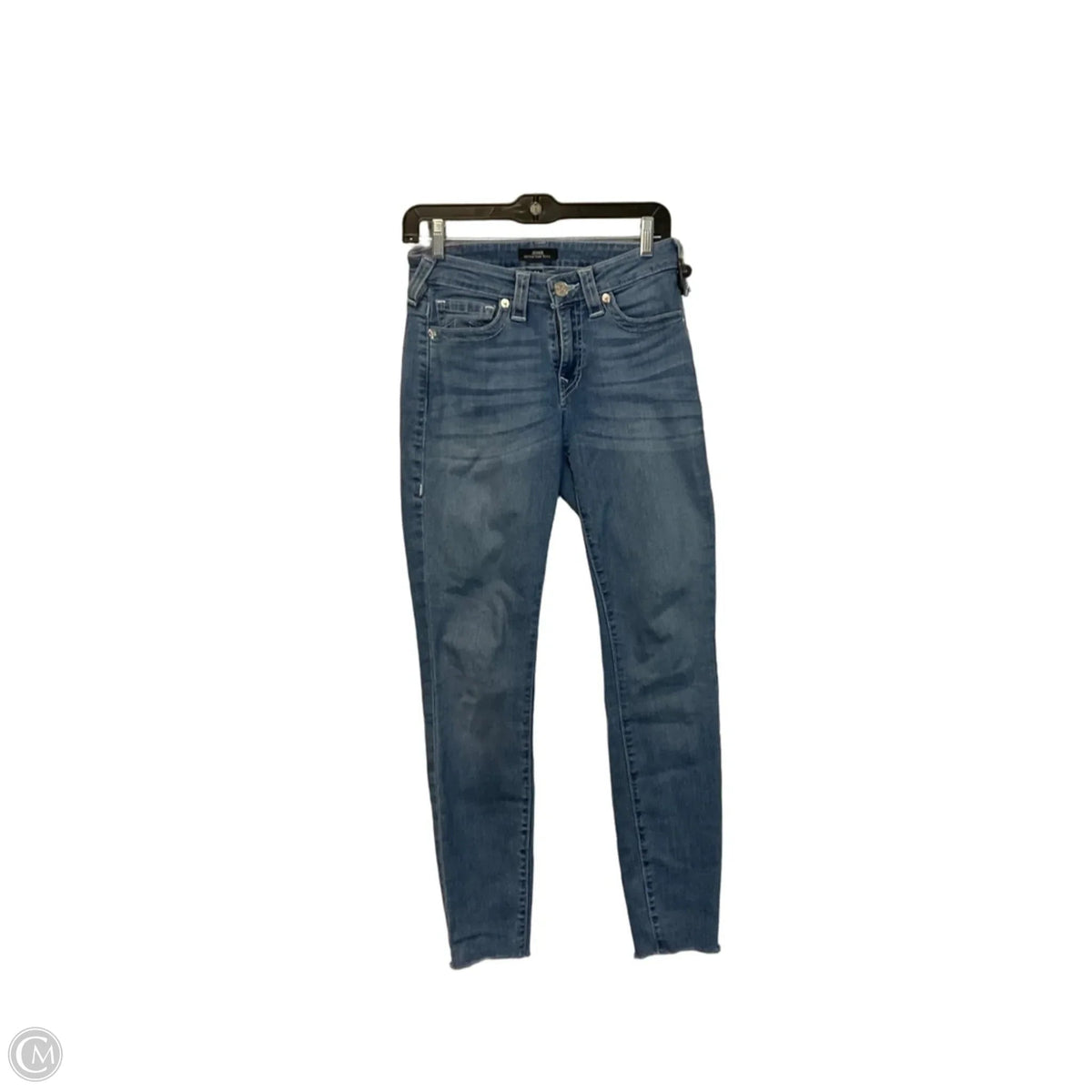 Jeans Skinny By True Religion In Blue Denim, Size: 4