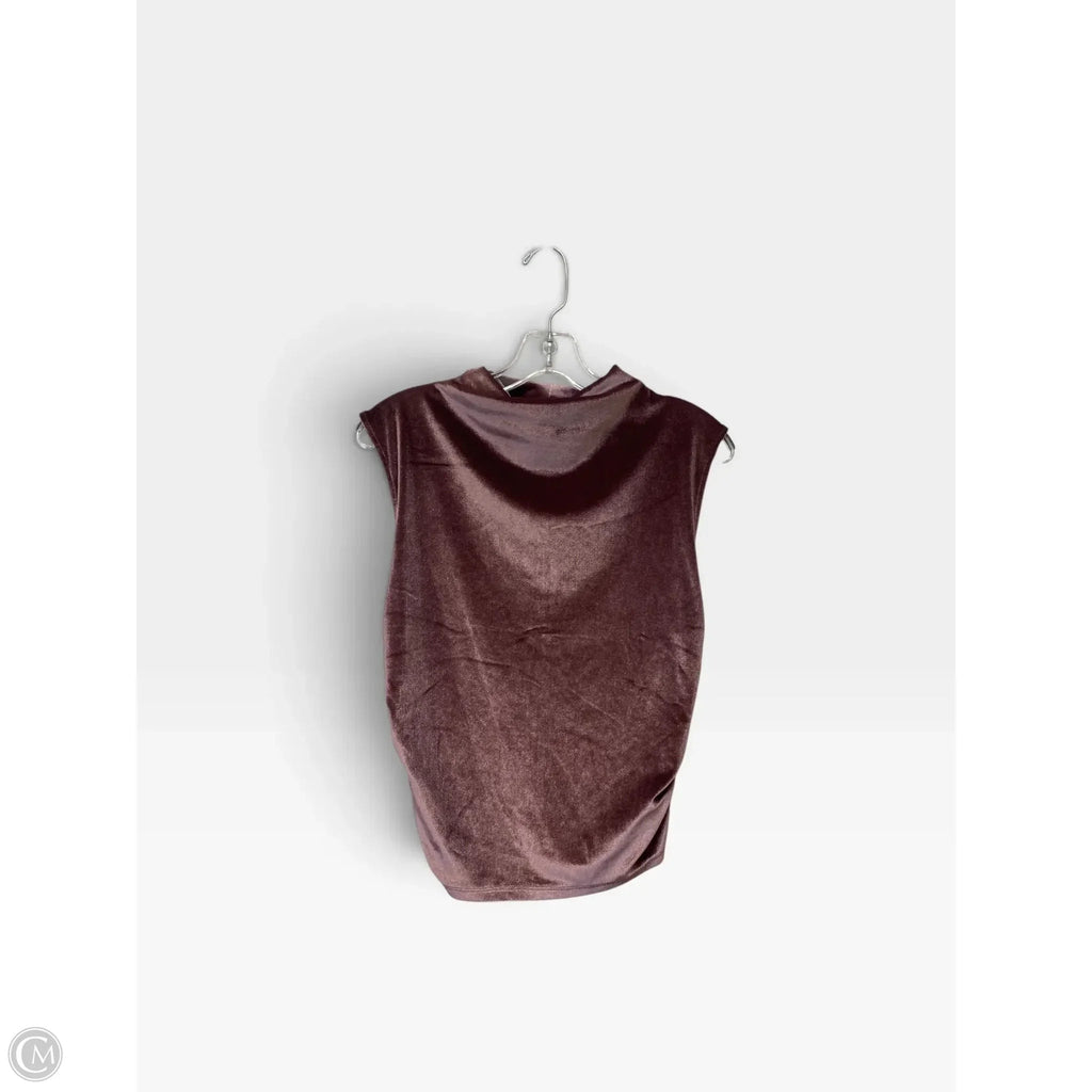 Top Sleeveless Basic By A New Day In Purple, Size: M