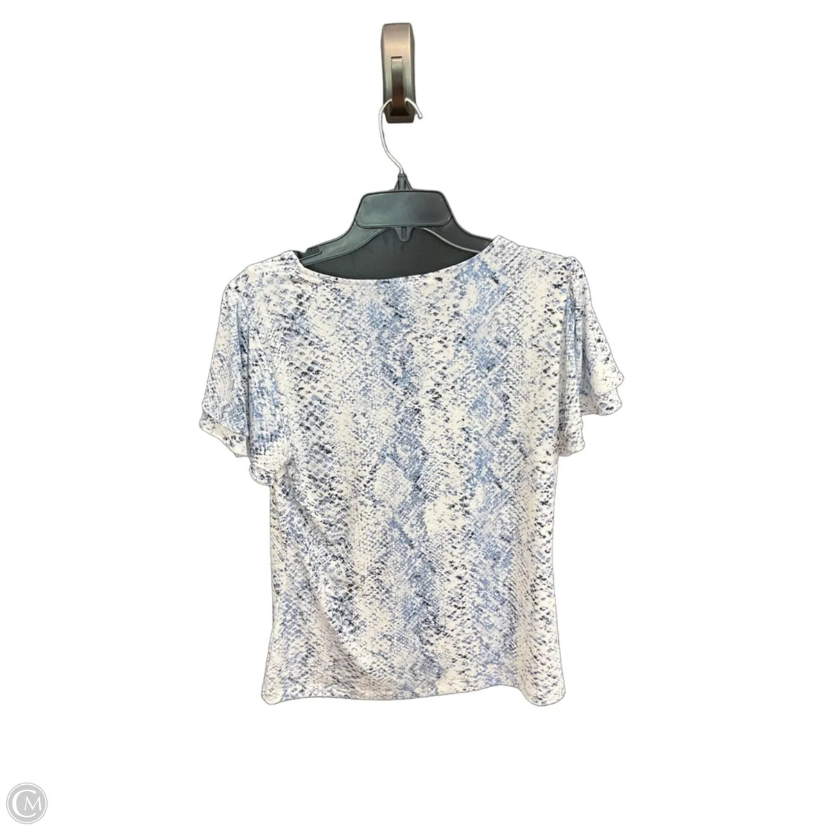 Top Short Sleeve By Calvin Klein In Blue, Size: M