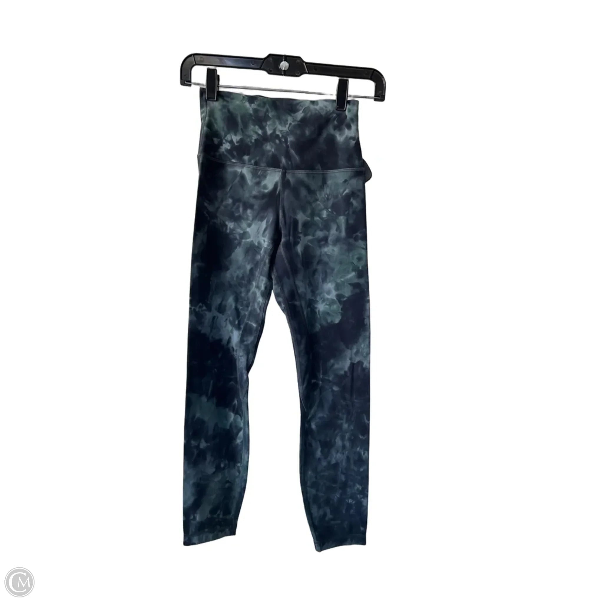 Athletic Leggings By Lululemon In Blue & Green, Size: 4
