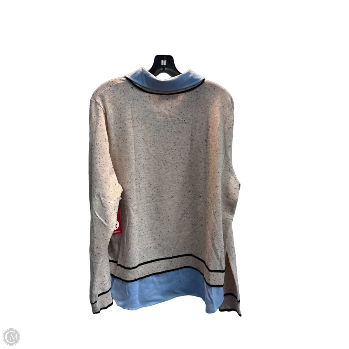 Top Long Sleeve By 89th And Madison In Blue & Pink, Size: Xl