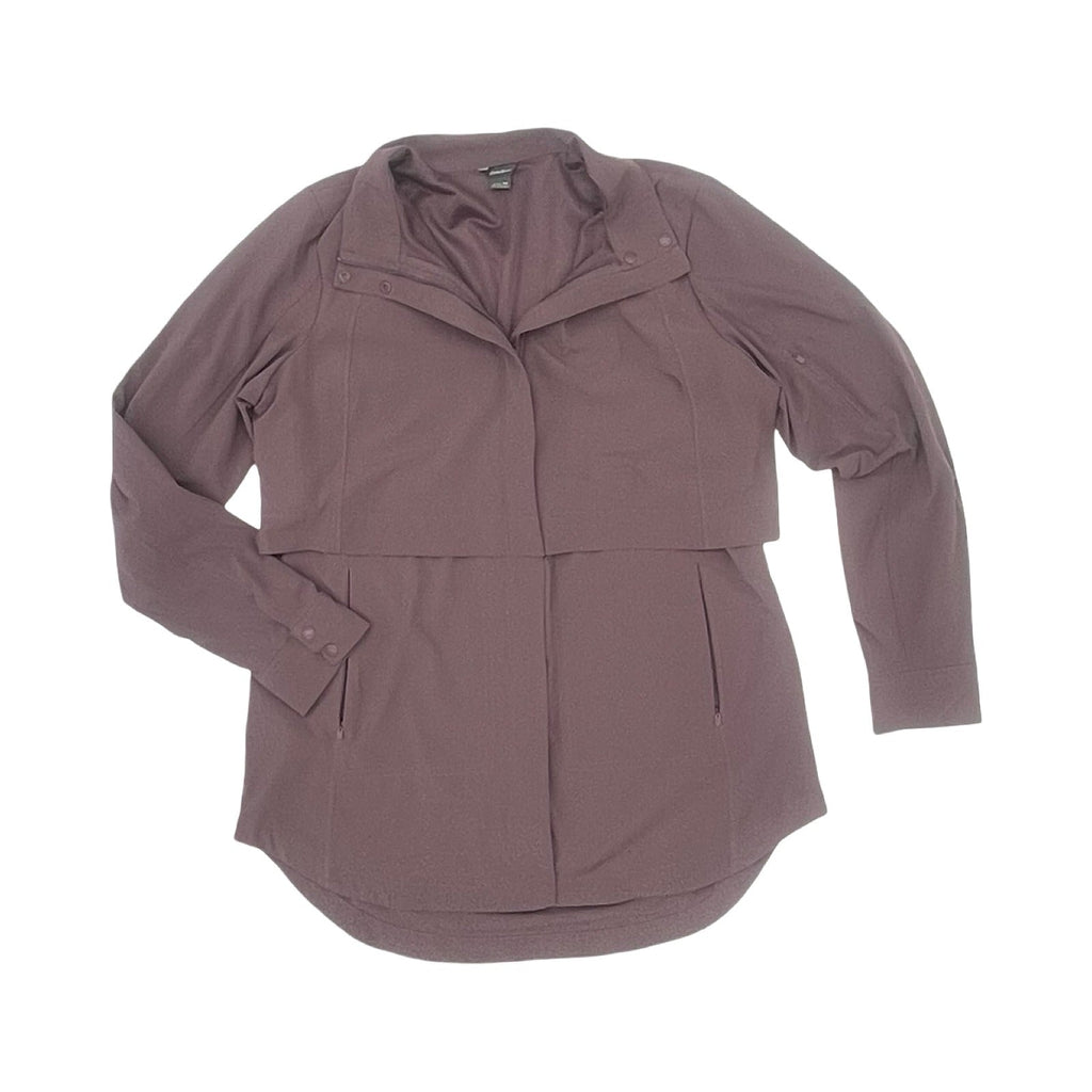 Athletic Jacket By Eddie Bauer In Purple, Size:M