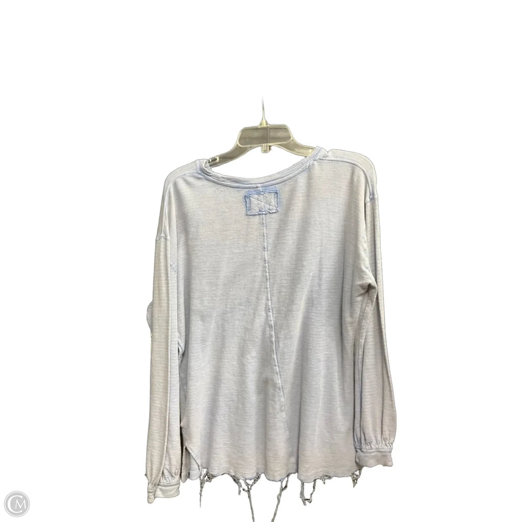 Top Long Sleeve By We The Free In Blue, Size: M