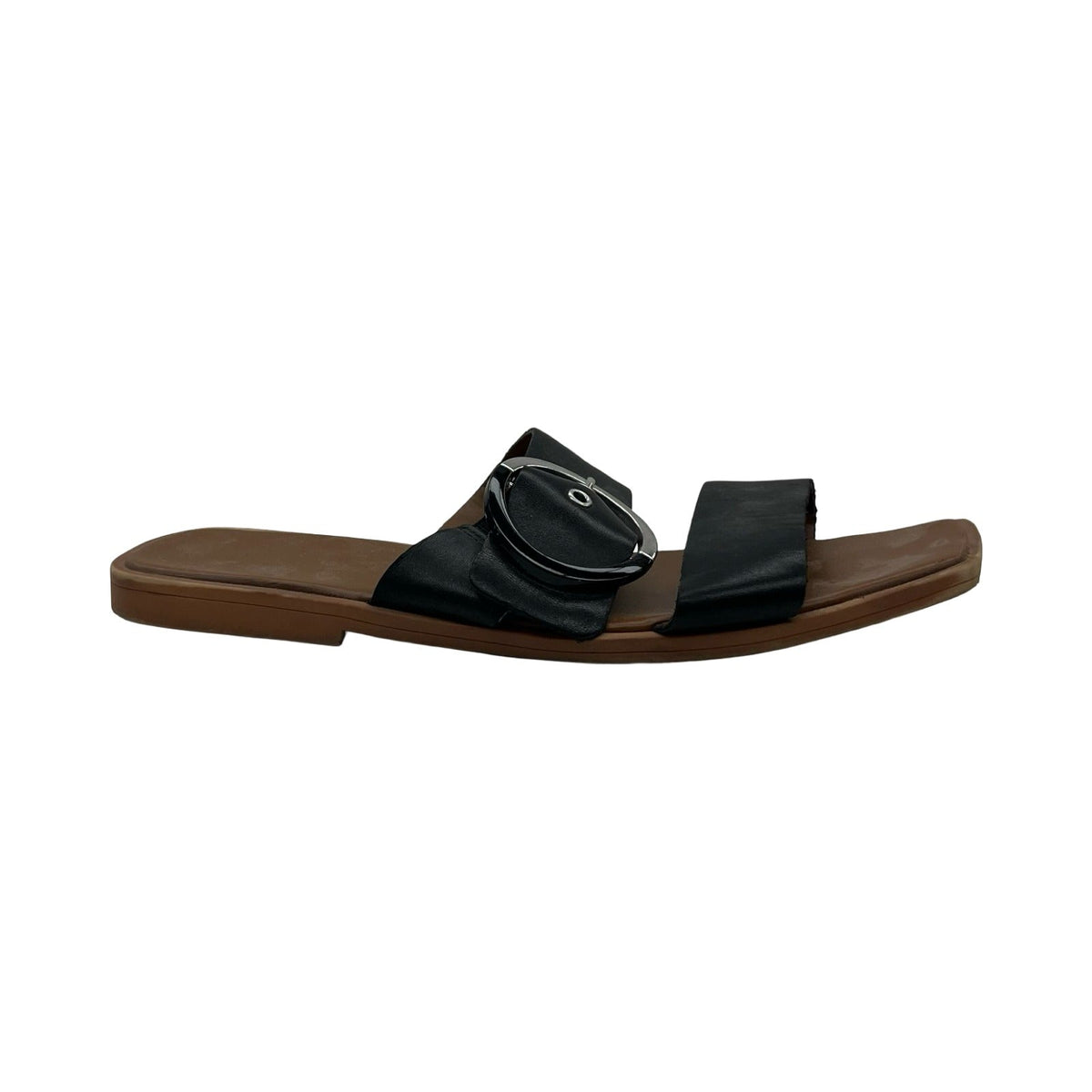Sandals Flats By Franco Sarto In Black, Size:8.5