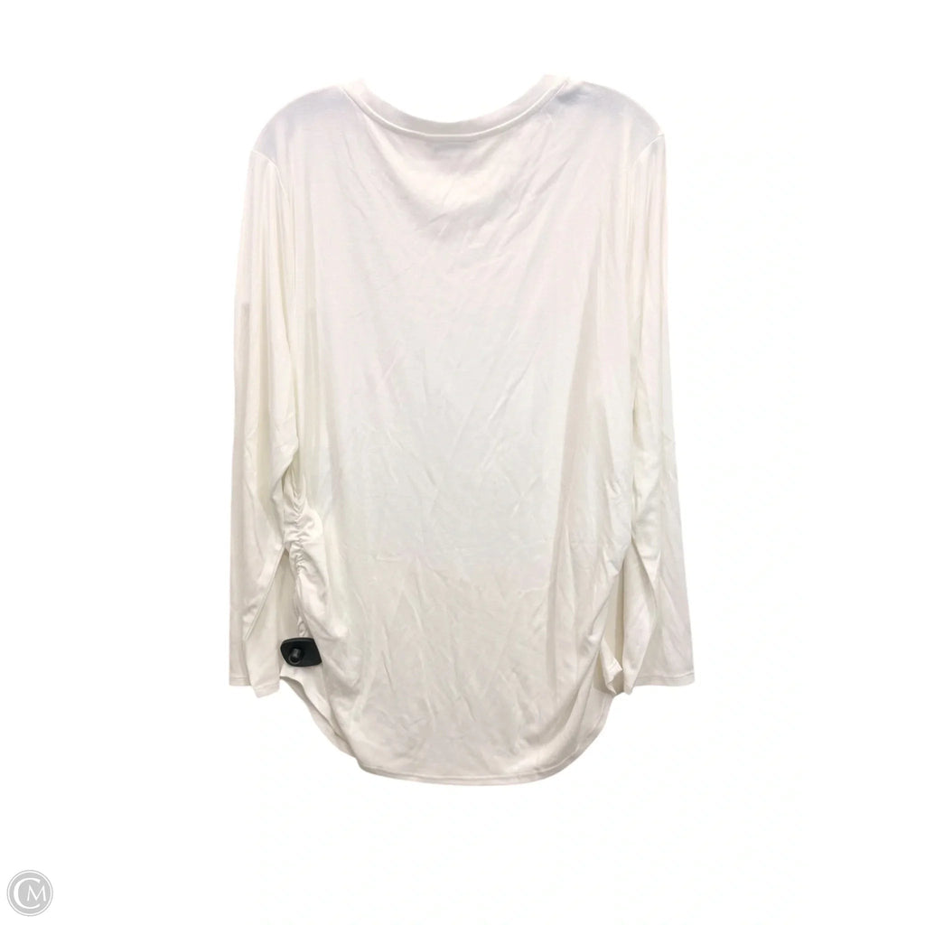 Top Long Sleeve By Lucky Brand In White, Size: Xxl