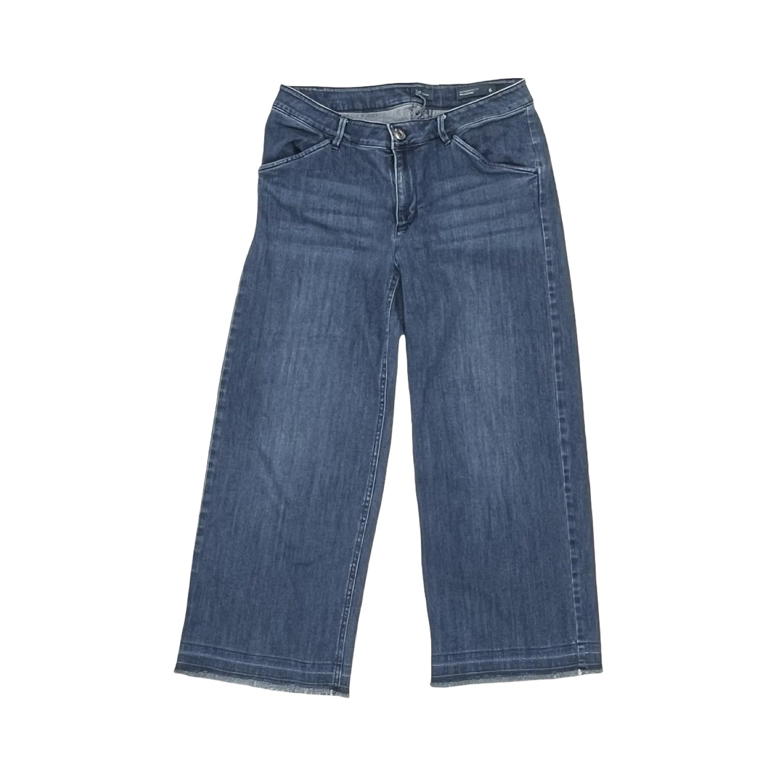 Jeans Cropped By J. Jill In Blue Denim, Size:6