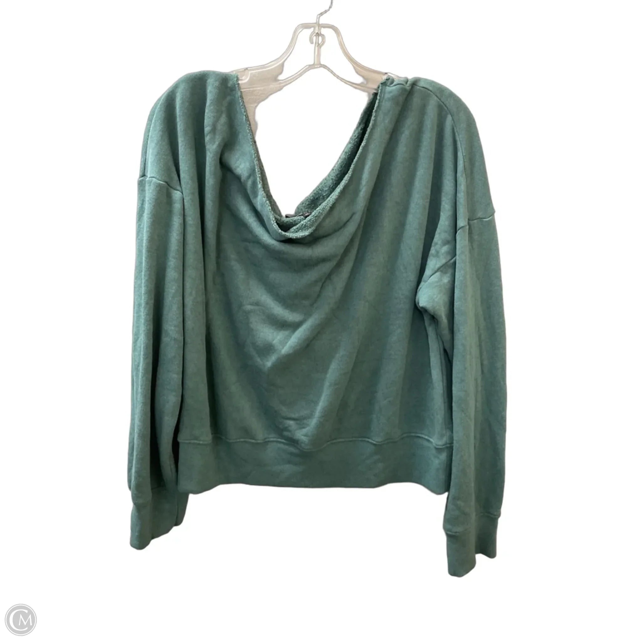 Top Long Sleeve By Carbon 38 In Green, Size: Xl