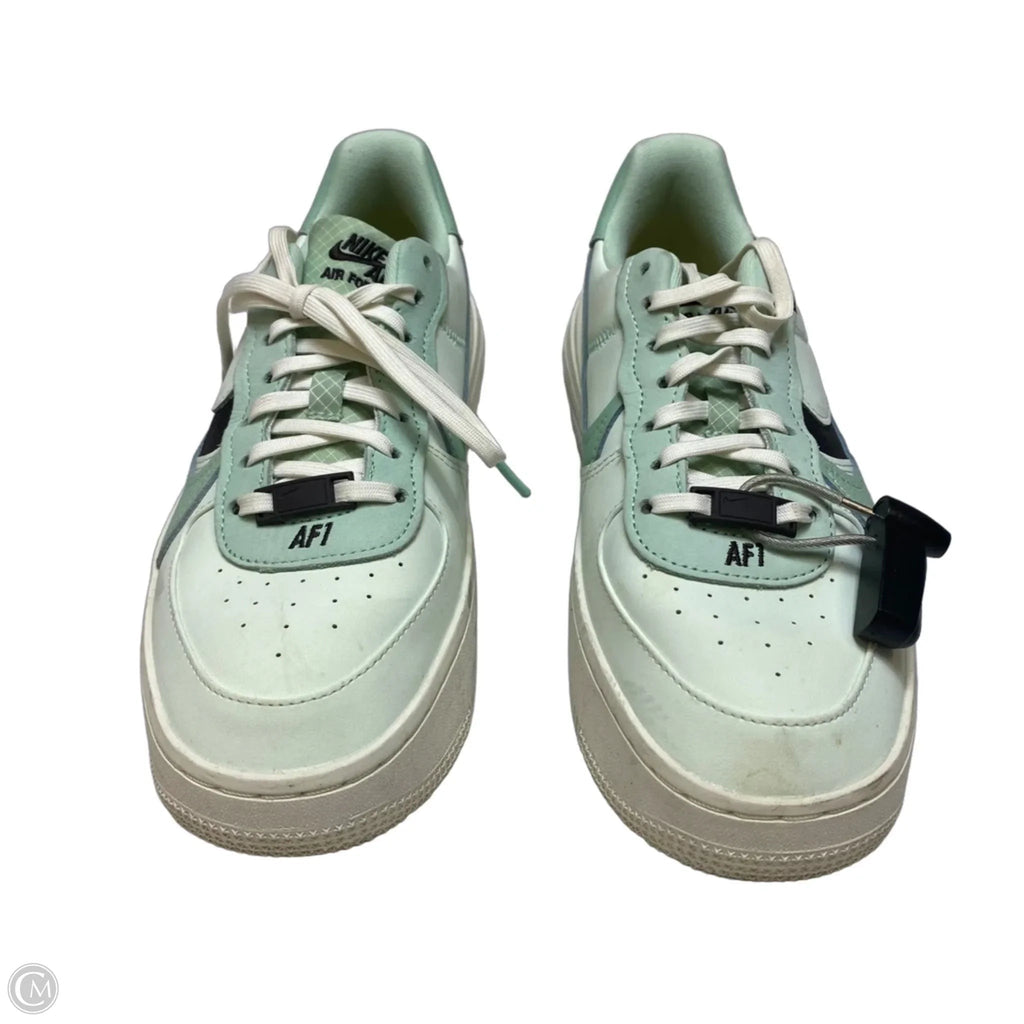 Shoes Sneakers By Nike In Green & White, Size: 8