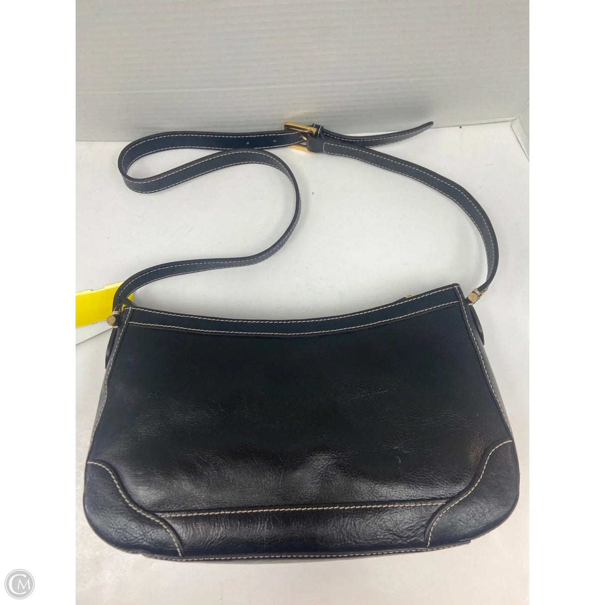 Handbag Leather By Etienne Aigner, Size: Medium