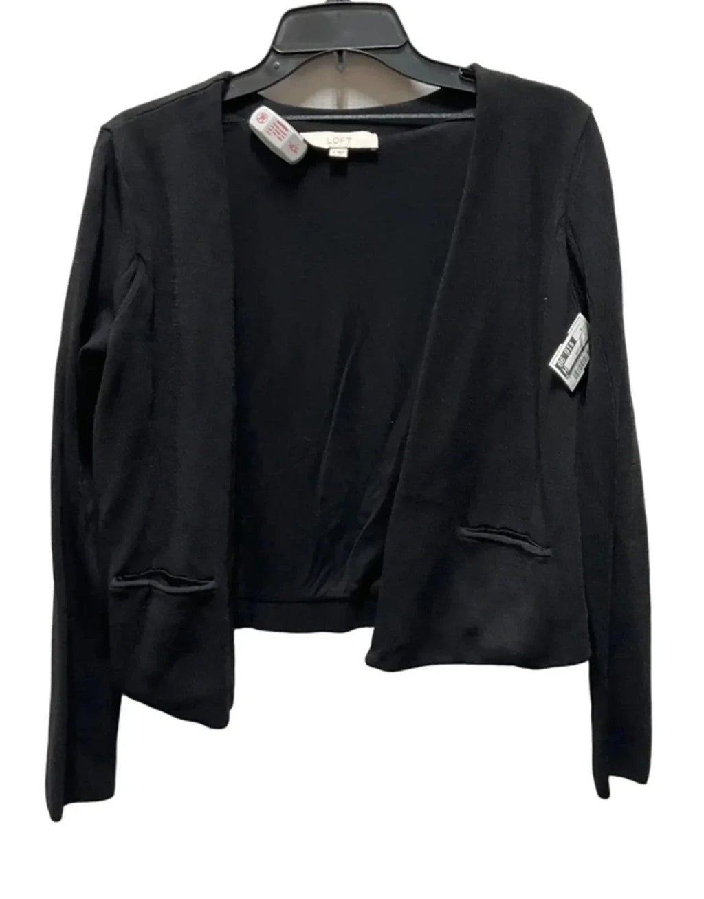 Sweater Cardigan By Loft In Black, Size: S
